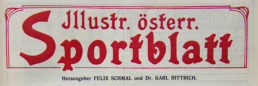 Wortbildmarke des Sportblatts anno 1911